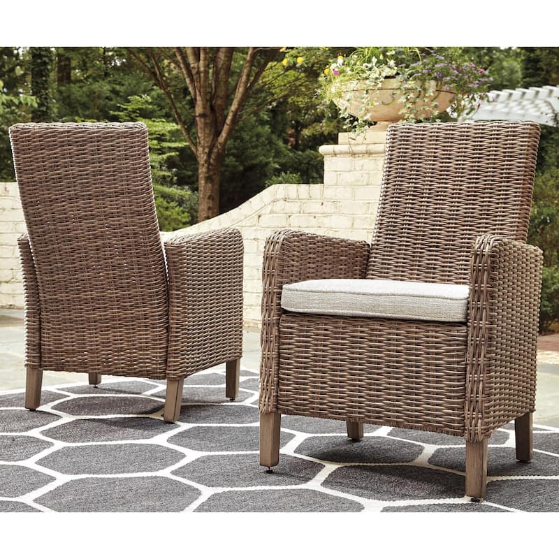 Signature Design By Ashley Beachcroft Outdoor Dining Chairs Set - 25.5" W x 25.63" D x 40.25" H