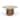 Modrest Hayden Modern Marble & Wood Round Coffee Table