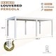 preview thumbnail 63 of 188, EROMMY Outdoor Louvered Pergola Gazebo with Adjustable Aluminum Rainproof Roof