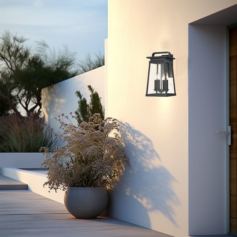 The Great Outdoors 73214 Isla Vista 4 Light 24" Tall Outdoor Wall