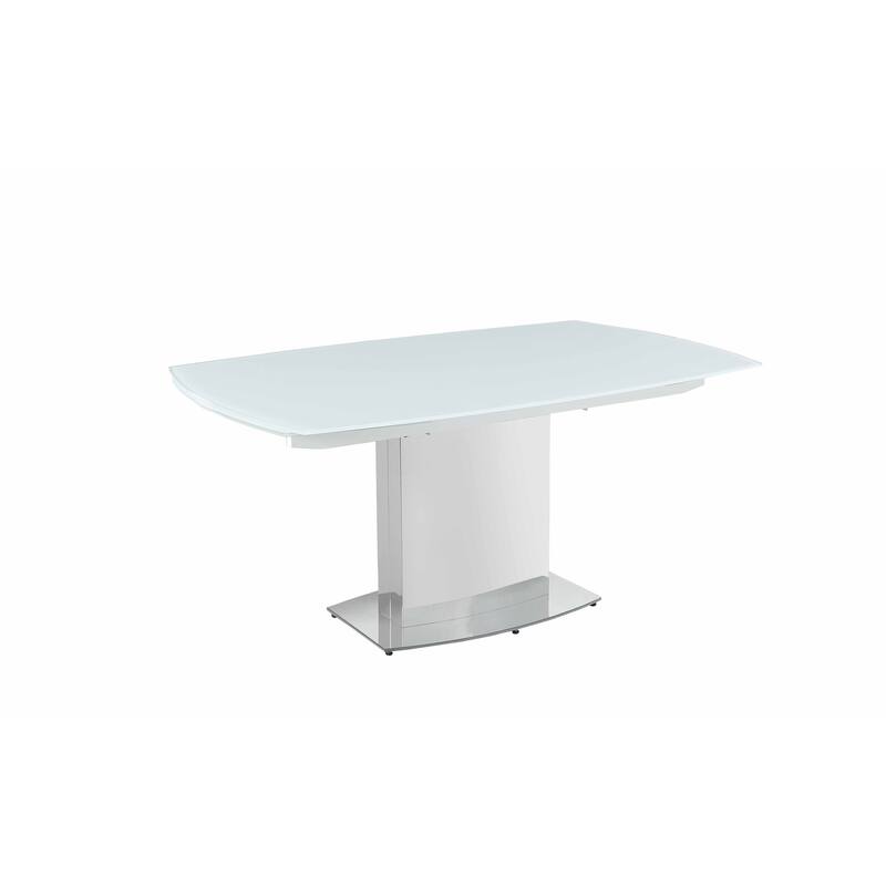 Somette Maya Extendable Glass Dining Set with Tall Back Chairs
