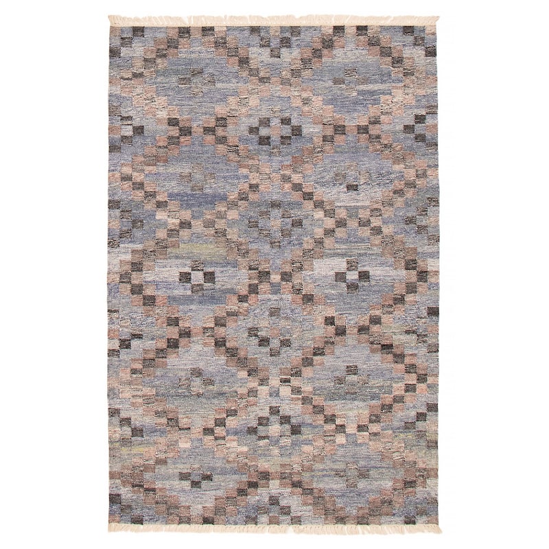 Ankara FW Denim Blue Kilim 5'1" x 8'1" - 5'1 x 8'1 - Light Denim Blue - 5'1 x 8'1