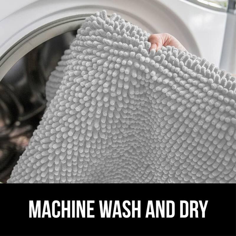 Thick Soft Absorbent Chenille, Rubber Backing