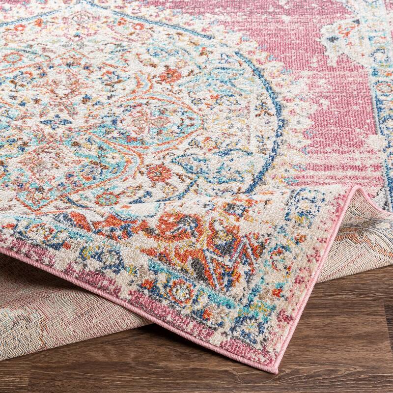 Gabbie Distressed Medallion Area Rug
