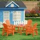 preview thumbnail 169 of 193, Laguna Kids Adirondack 5-Piece Square Table Dining Set
