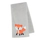 preview thumbnail 1 of 3, Bedtime Originals Woodland Friends Gray Fleece with Orange Fox Baby Blanket