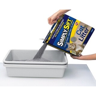 Shop Simply Sift 3 Piece No Mess Cat Litter Tray System As Seen