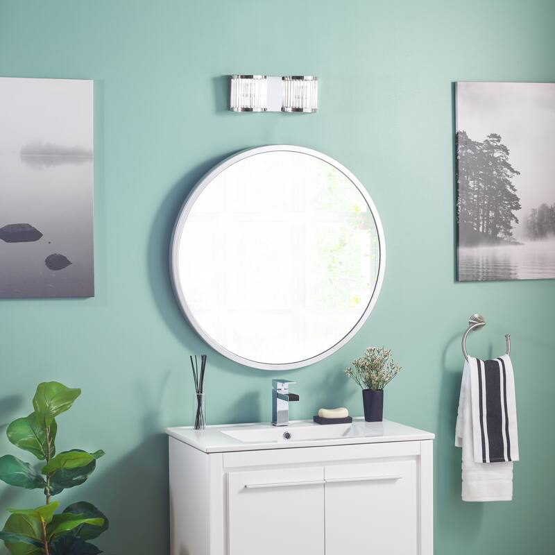 SAFAVIEH Lighting Marlies 2-Light Led Wall Sconce - 12"x3.3"x4.8" - Antique White - 12Wx3Dx5H