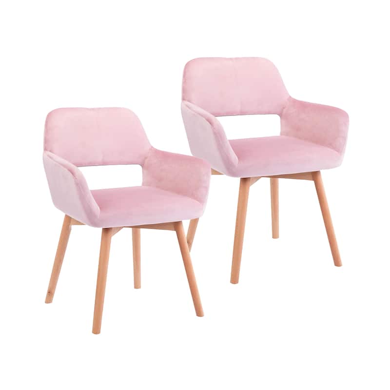 Porthos Home Diana Velvet/ Beech Wood Dining Chairs (Set of 2)