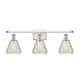 Option White and Polished Chrome / Clear Crackle