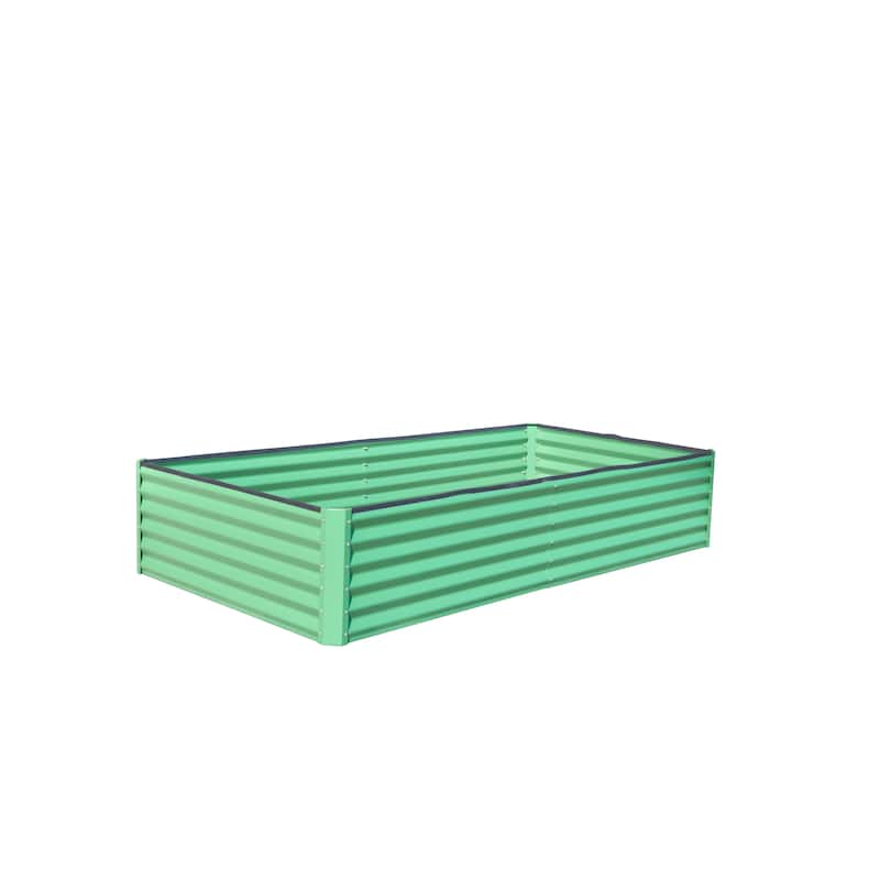 Wavy Garden Beds Village Garden Beds Rectangular Garden Beds with Open Base and Support Rods for Backyard Patio Outdoor