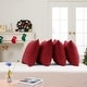 preview thumbnail 42 of 89, Deconovo Faux Linen Throw Pillow Covers 4 PCS(Cover Only) 26"x26" - Red