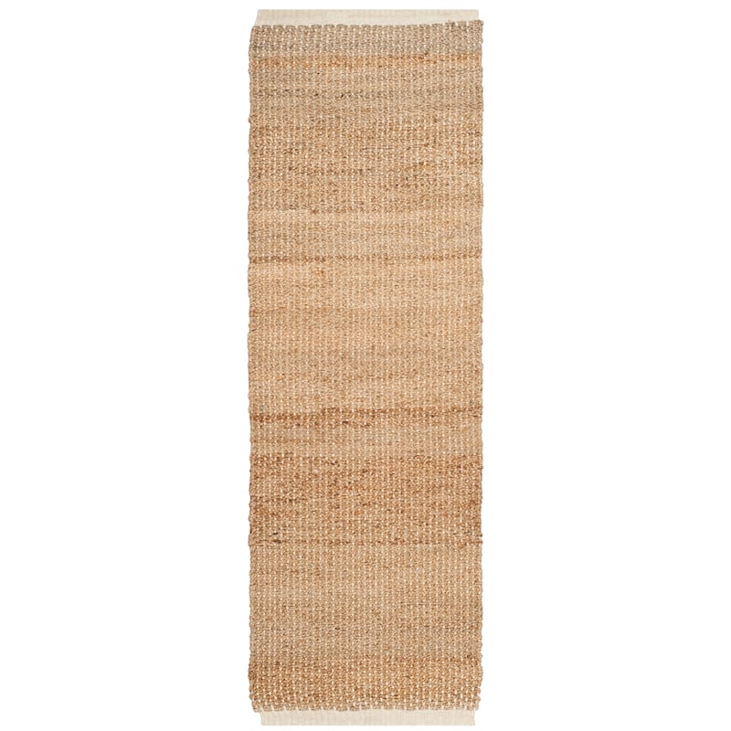 SAFAVIEH Handmade Natural Fiber Briley Jute Rug - 2'6" x 8' Runner - Ivory/Natural