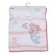 preview thumbnail 5 of 6, Bedtime Originals Disney Baby The Little Mermaid White Baby Blanket - Ariel