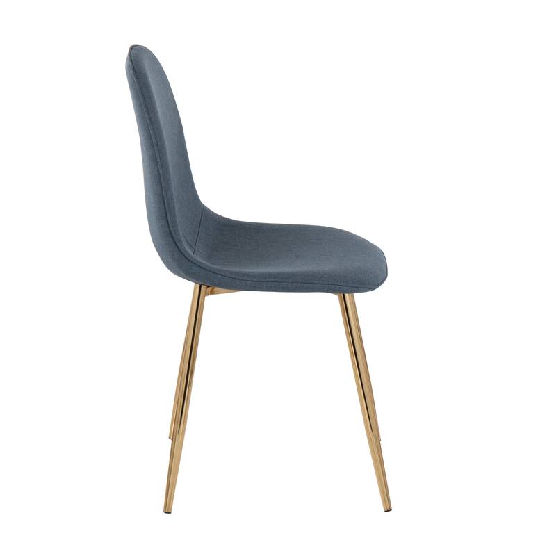 Silver Orchid Stone Gold Dining Chair - Set of 2