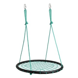 Kids Swing Playground Platform Nylon Rope Detachable 40" - Diameter 40"
