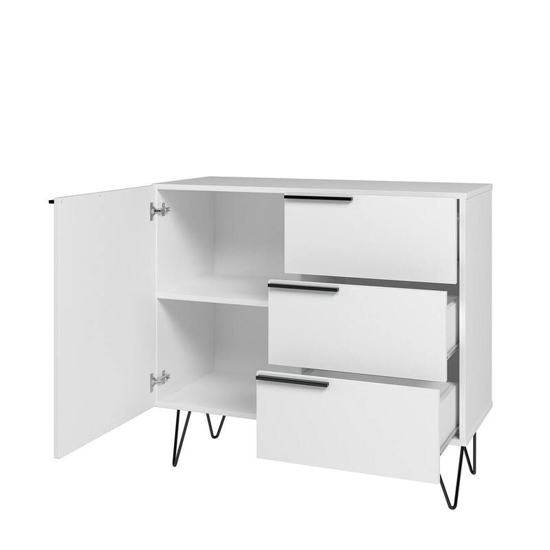 Manhattan Comfort Beekman 35.43 Sideboard with 2 Shelves