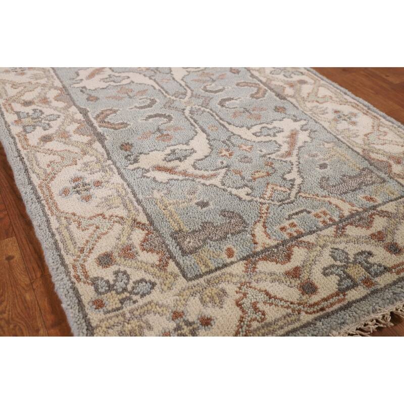 Oushak Oriental Runner Rug Handmade Wool Carpet - 2'8"x 8'0"