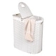 preview thumbnail 1 of 26, Seville Classics Handwoven Lidded Oval Double Laundry Hamper, 22.75" W x 13" L x 24" H