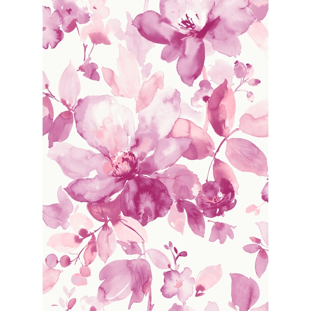 Pink Floral Wallpaper - Bed Bath & Beyond