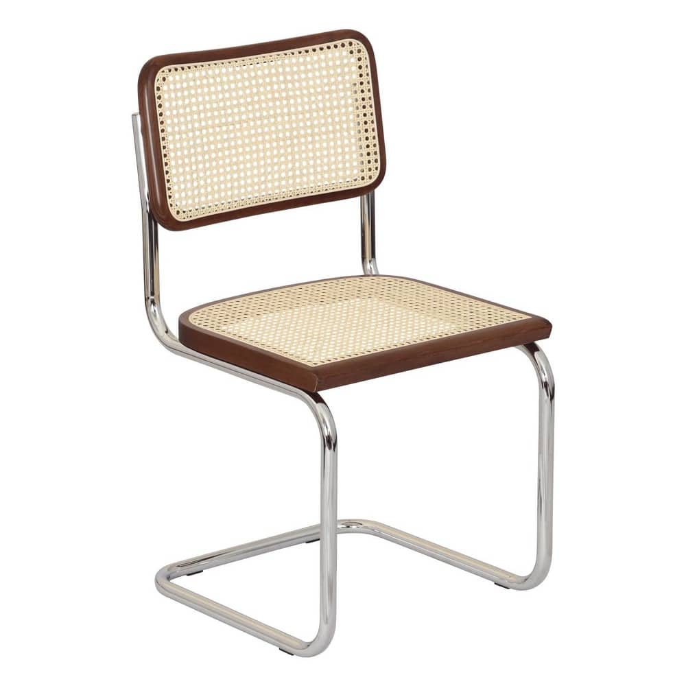 Breuer Chair Company Marcel Breuer Cesca Cane Cantilever Side Chair w/ Chrome Steel Frame (Various Wood & Cane Colors)