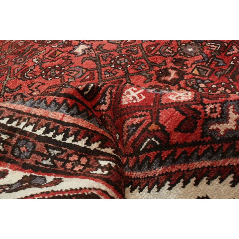 ECARPETGALLERY Hand-knotted Andelz Red Wool Rug - 5'3 x 10'11