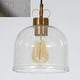 preview thumbnail 3 of 17, Cavitt Mid-century Modern Art Decor Pendant Light Farmhouse Chic Glass Kitchen Island Lighting - 8.3 inches