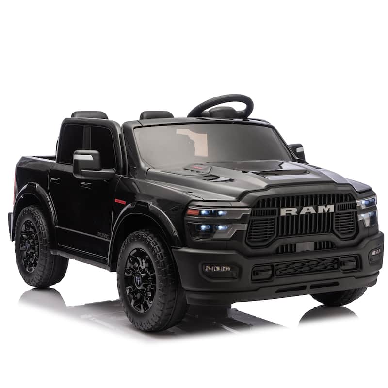 24V 160W Officially Licensed Dodge RAM 2500 Design 2-seater Kids Ride On Truck, W/ Remote Control, W/2WD&4-Wheel Suspension
