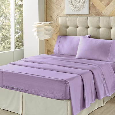 Royal Court Royal Fit Plush Microfiber 4 Piece Bed Sheet Set