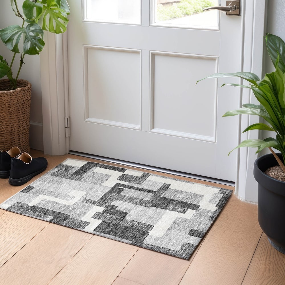 Premium Washable Super Soft Modern Geo Mayfield Rug