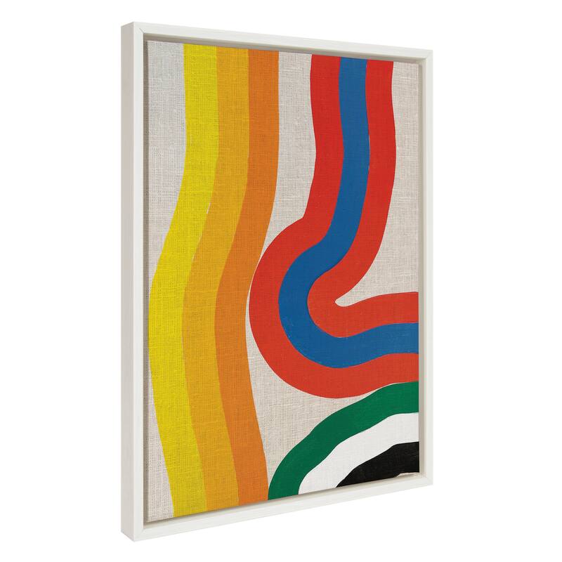 Kate and Laurel Sylvie It Depends on What You See Framed Canvas by Amber Vittoria - 18x24 - White