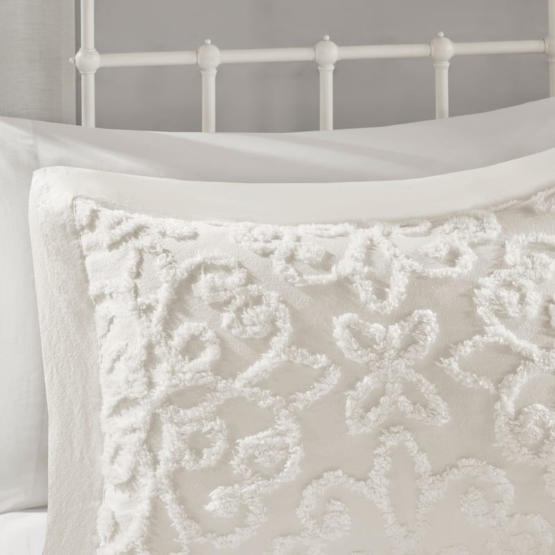 Madison Park Sarah Cotton 3-piece Oversized Tufted Chenille Bedspread Quilt Set