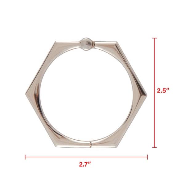 Utopia Alley Rustproof Zinc Shower Curtain Rings for Bathroom, Set of 12