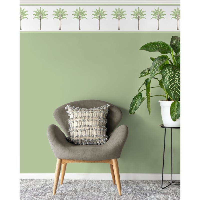 Harry & Grace Montgomery Palm Peel and Stick Wallpaper Border