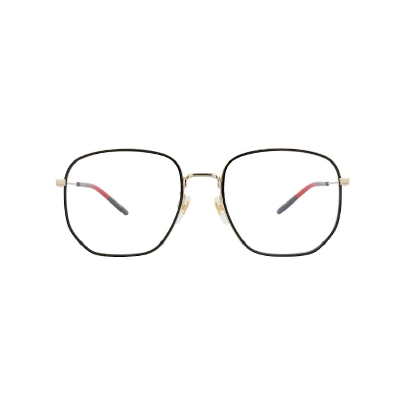 Gucci Square-Frame Metal Optical Frames - Gold Gold Transparent - Gold