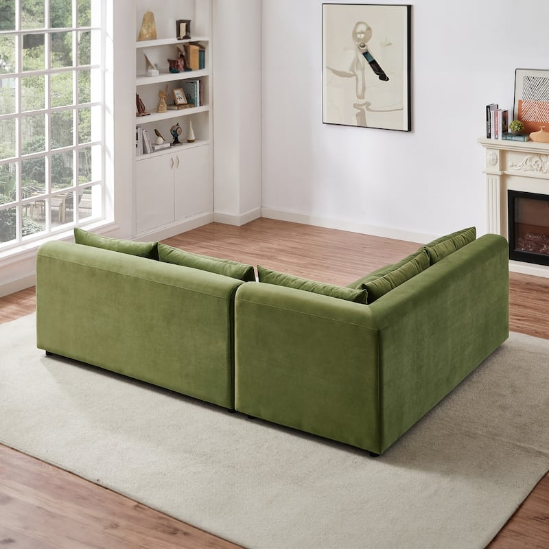 Alabama Mid-Century Modern Modular Sectional Sofa