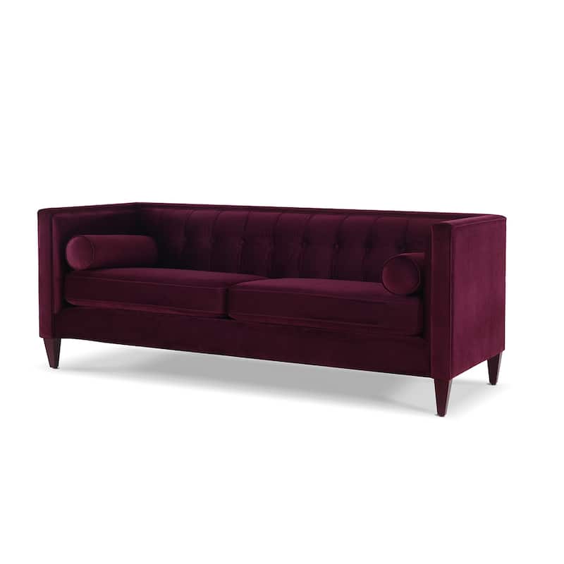 Jack 84" Modern Upholstered Tufted Tuxedo Sofa