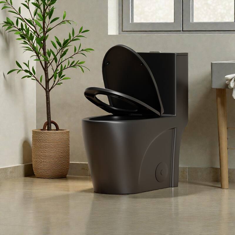 One Piece Elongated Toilet Tornado Flush. ADA Comfort Height 16.25 Inch. Dual Flush 1.1 1.6 GPF. MAP 1000g