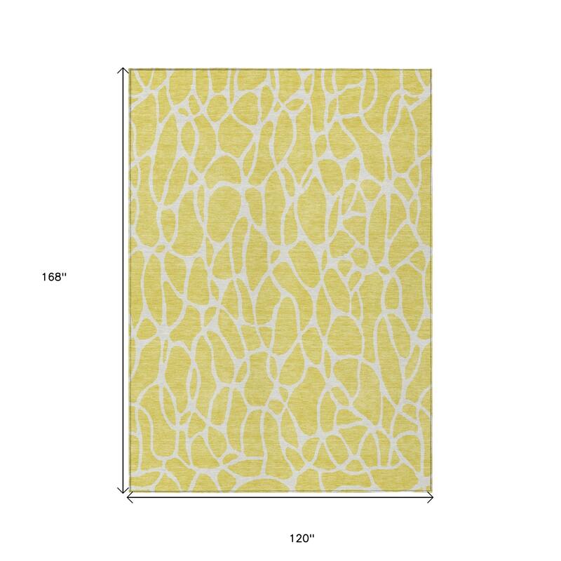 HomeRoots Geometric Transitional Rectangle Outdoor Rug