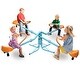 preview thumbnail 2 of 7, Outdoor Kids Spinning Seesaw Sit and Spin Teeter Totter