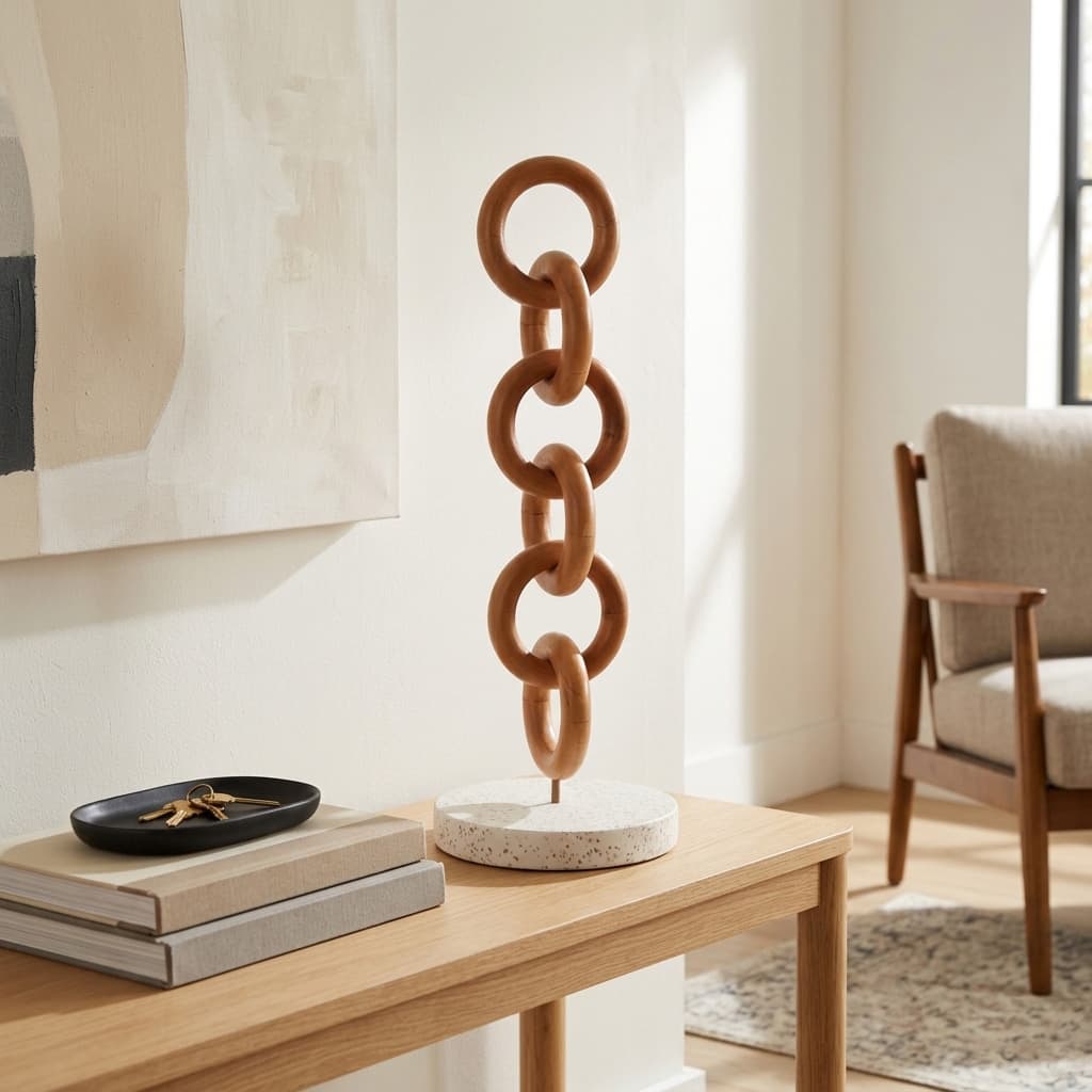Decorative Object - Gold Wood Large Chain Link