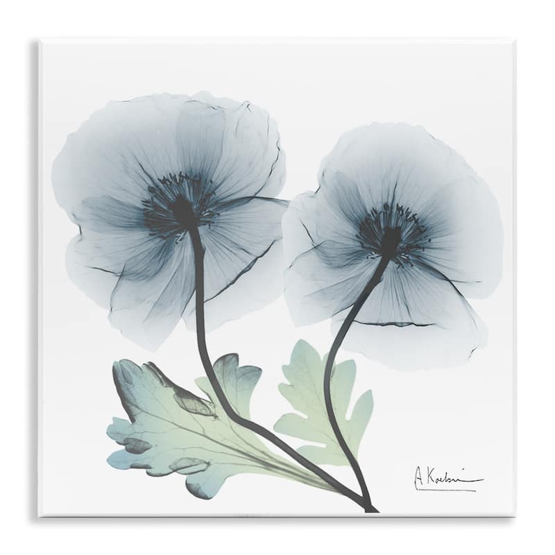 Stupell Sapphire Florals Duo Wall Plaque Art Design By Albert Koetsier - 12 x 12
