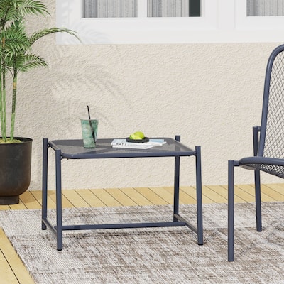 Bucknell Outdoor Iron Metal Mesh Side Table by Christopher Knight Home