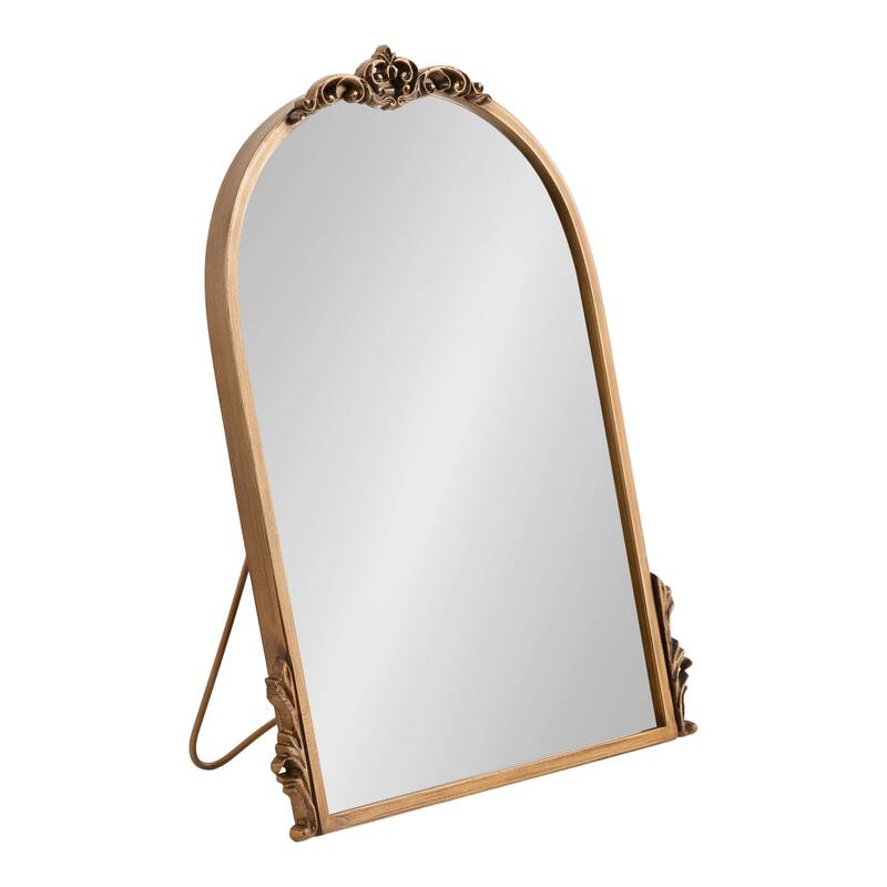 Kate and Laurel Myrcelle Tabletop Arched Mirror - 14x19 - 14x19 - Gold