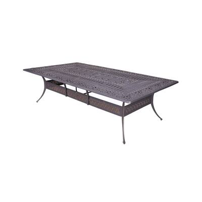Flamingo Grey 108-inch Aluminum Outdoor Table by Havenside Home - N/A