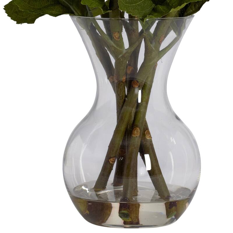 Silk Flower Arrangement with Vase - Art Deco Home Decor - Large Faux Floral Display - 23