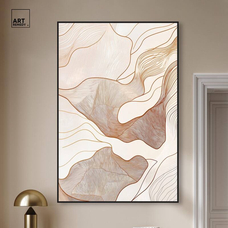 Contoured Reverie I Canvas by Art Remedy