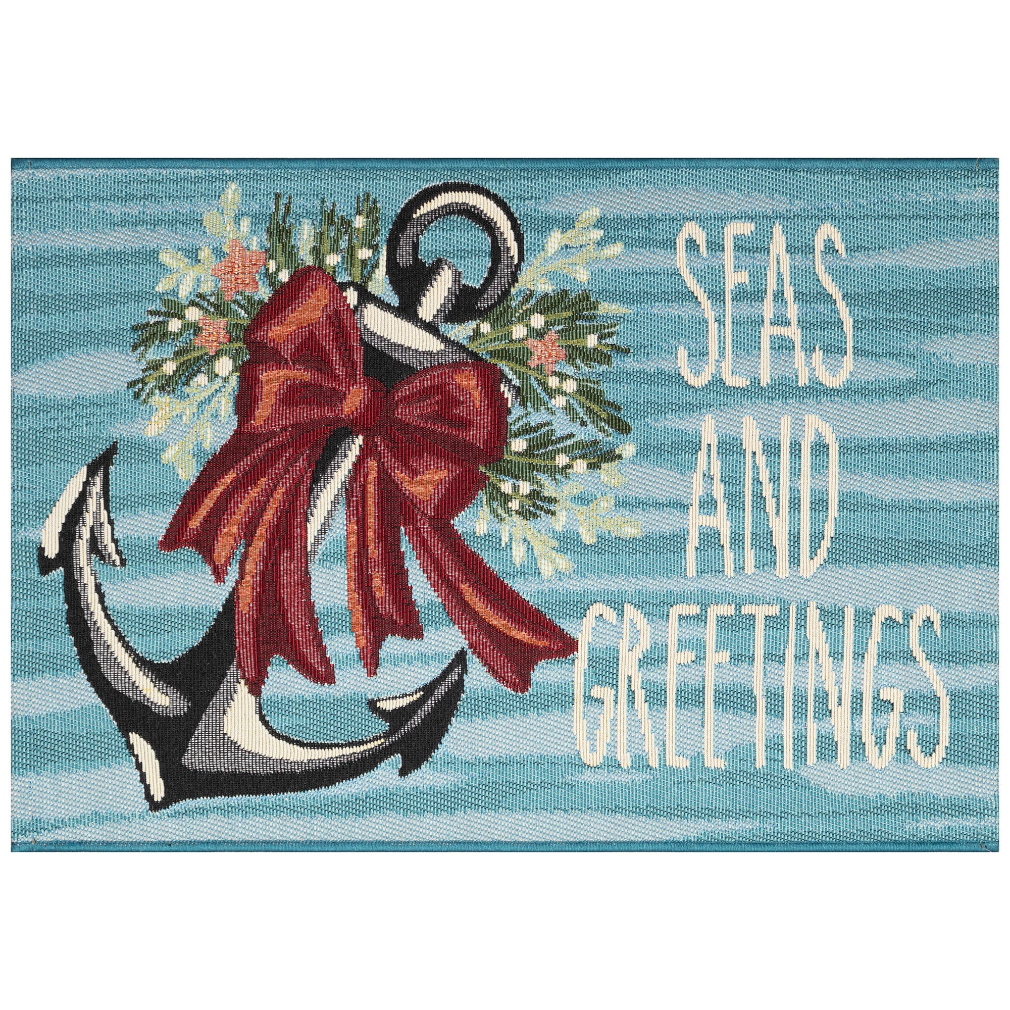 Liora Manne Esencia Seas And Greetings Indoor/Outdoor Mat