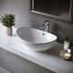 preview thumbnail 3 of 6, Karran Valera 23" Vitreous China Vessel Bathroom Sink in White with Overflow Drain