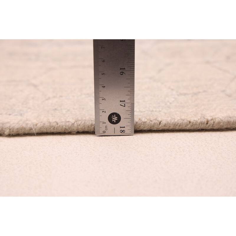 ECARPETGALLERY Hand Loomed Elysian Ivory Silk Rug - 8'0 x 9'10